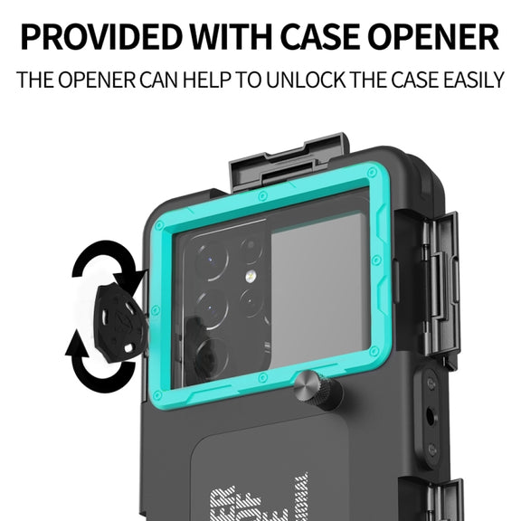 Diving Shell Gen2 Upgrade IP68 Water-resistant Phone Case(Black Blue)