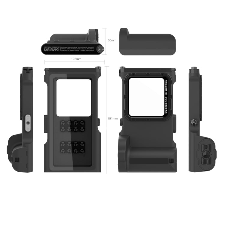 Diving Shell Gen3 Bluetooth Water-resistant Phone Case(Black)