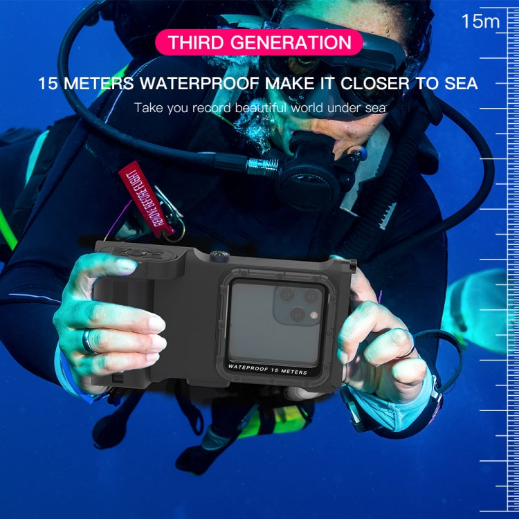 Diving Shell Gen3 Bluetooth Water-resistant Phone Case(Black)