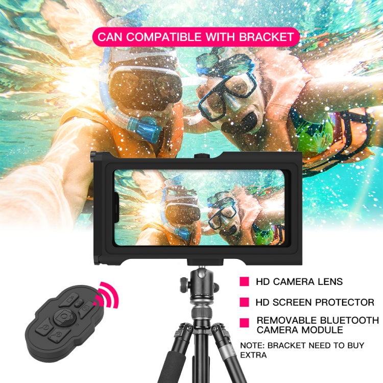 Diving Shell Gen3 Bluetooth Water-resistant Phone Case(Black)