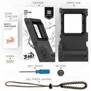 Diving Shell Gen3 Bluetooth Water-resistant Phone Case(Black)
