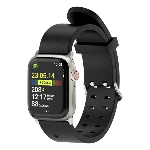 For Apple Watch Ultra 2 49mm Luminous Colorful Light Silicone Watch Band(Black)