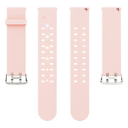 For Apple Watch Series 9 41mm Luminous Colorful Light Silicone Watch Band(Pink)