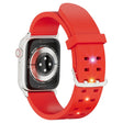 For Apple Watch Series 8 41mm Luminous Colorful Light Silicone Watch Band(Red) - free shipping - PMC TechLife - Order now!