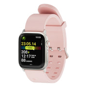 For Apple Watch SE 2022 40mm Luminous Colorful Light Silicone Watch Band(Pink)