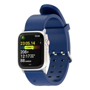 For Apple Watch SE 2022 44mm Luminous Colorful Light Silicone Watch Band(Blue)
