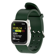 For Apple Watch Series 6 44mm Luminous Colorful Light Silicone Watch Band(Green)