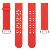 For Apple Watch Series 5 40mm Luminous Colorful Light Silicone Watch Band(Red)