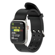 For Apple Watch Series 4 40mm Luminous Colorful Light Silicone Watch Band(Black)