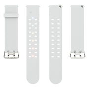 For Apple Watch Series 4 40mm Luminous Colorful Light Silicone Watch Band(Light Grey)