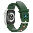 For Apple Watch Series 2 38mm Luminous Colorful Light Silicone Watch Band(Green) - Watch Bands by PMC TechLife | Online Shopping South Africa | PMC TechLife