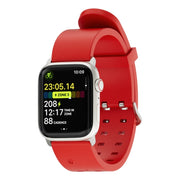 For Apple Watch Series 2 38mm Luminous Colorful Light Silicone Watch Band(Red)