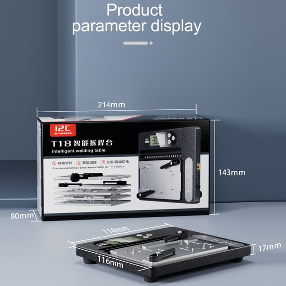 i2C T18 LCD Display PCB Motherboard Layered Desoldering Station With Glue Removal Module, US Plug