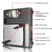i2C T18 LCD Display PCB Motherboard Layered Desoldering Station With Glue Removal Module, US Plug