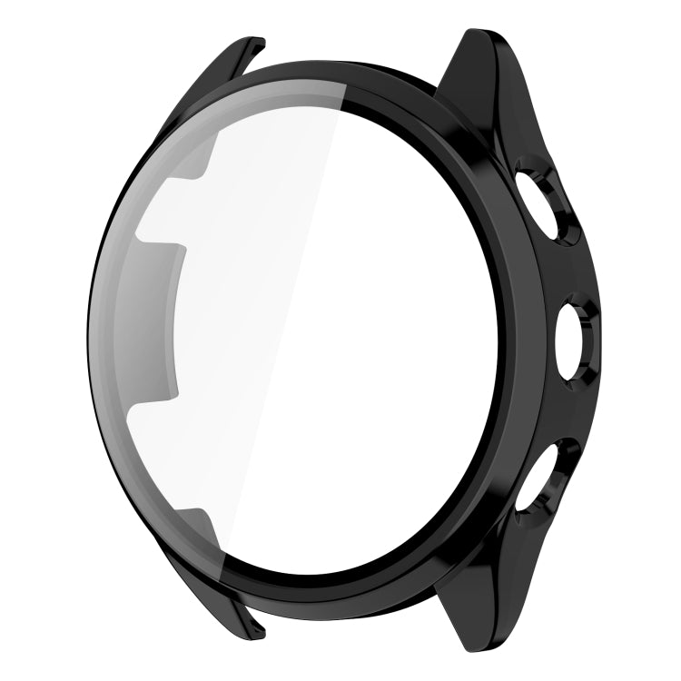 For Garmin Forerunner 165 PC + Tempered Film Integrated Watch Protective Case(Black)