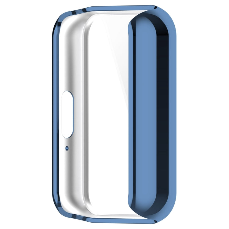 For Samsung Galaxy Fit 3 Full Coverage TPU Electroplated Watch Protective Case(Blue)