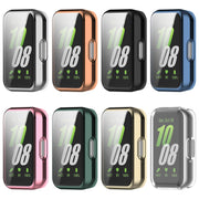 For Samsung Galaxy Fit 3 Full Coverage TPU Electroplated Watch Protective Case(Transparent White)