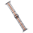 For Apple Watch SE 40mm Stainless Steel Watch Band(Silver Orange) - free shipping - PMC TechLife - Order now!