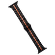 For Apple Watch Series 6 40mm Stainless Steel Watch Band(Black Orange) - free shipping - PMC TechLife - Order now!