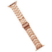 For Apple Watch Series 6 44mm Stainless Steel Watch Band(Rose Gold)