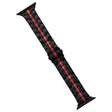 For Apple Watch Series 5 40mm Stainless Steel Watch Band(Black Red) - free shipping - PMC TechLife - Order now!