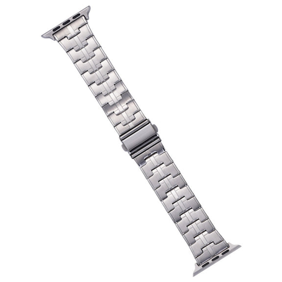 For Apple Watch 38mm Stainless Steel Watch Band(Silver)
