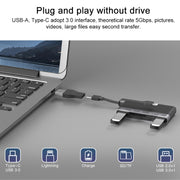 NK-1048HD 6 in 1 Multifunctional Docking Station(Black)