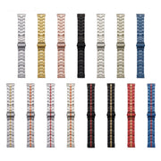 22mm Stainless Steel Watch Band(Black Gold)