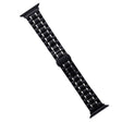 For Apple Watch Series 8 41mm Five-Beads Stainless Steel Watch Band(Black Silver) - free shipping - PMC TechLife - Order now!