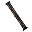 For Apple Watch SE 2022 44mm Five-Beads Stainless Steel Watch Band(Black Gold) - free shipping - PMC TechLife - Order now!