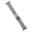 For Apple Watch SE 40mm Five-Beads Stainless Steel Watch Band(Silver Gold) - free shipping - PMC TechLife - Order now!