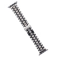 For Apple Watch 42mm Five-Beads Stainless Steel Watch Band(Silver Black) - free shipping - PMC TechLife - Order now!