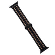 For Apple Watch 38mm Five-Beads Stainless Steel Watch Band(Black Rose Gold) - free shipping - PMC TechLife - Order now!