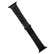 For Apple Watch 38mm Five-Beads Stainless Steel Watch Band(Black)