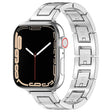 For Apple Watch Series 7 45mm H Slim Stainless Steel Watch Band(Silver) - Watch Bands by PMC TechLife | Online Shopping South Africa | PMC TechLife