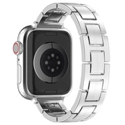 For Apple Watch Series 4 40mm H Slim Stainless Steel Watch Band(Silver)