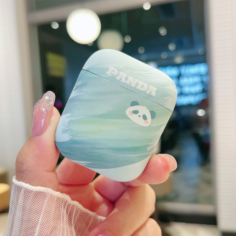 For AirPods 1/2 Panda PC Matte Earphone Protective Case