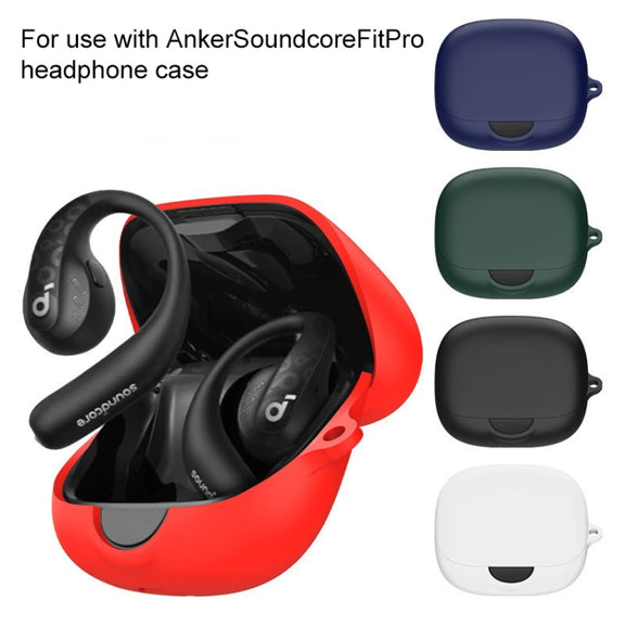 For Anker Soundcore AeroFit  Pro Wireless Earphone Silicone Protective Case(White)