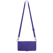 For Google Pixel 9 Pro Crossbody 3D Embossed Flip Leather Phone Case(Purple)