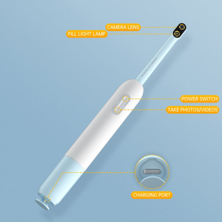 Z70 7 LEDs 5.0MP Wifi Visible Oral Endoscope(Dark Blue)
