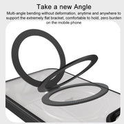For iPhone 15 Shield Armor MagSafe Holder Phone Case(Orange)