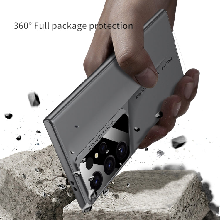 For Samsung Galaxy S23 Ultra 5G GKK Blade Ultra-thin Full Coverage Phone Case(Grey)