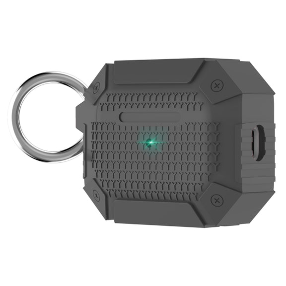 For AirPods Pro 2 Wireless Earphones Shockproof Armor Protective Case(Grey)