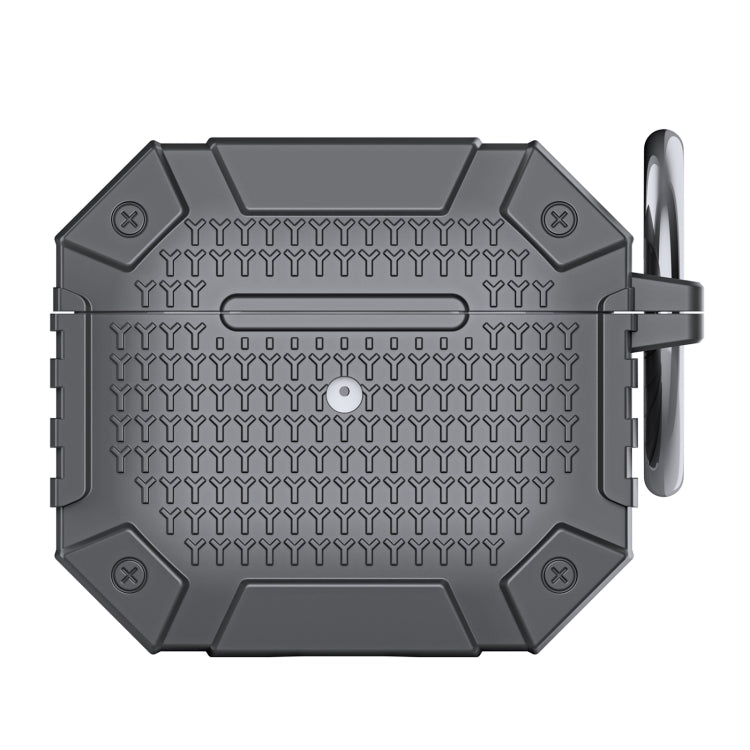 For AirPods 3 Wireless Earphones Shockproof Armor Protective Case(Grey)