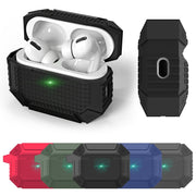 For AirPods 3 Wireless Earphones Shockproof Armor Silicone Protective Case(Red)