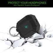 For AirPods Pro Wireless Earphones Shockproof Armor Silicone Protective Case(Grey)