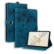 For Honor Pad 9 Cartoon Sakura Cat Embossed Leather Tablet Case(Blue) - Honor by PMC TechLife | Online Shopping South Africa | PMC TechLife | Buy Now Pay Later Mobicred