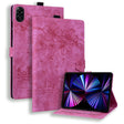 For Honor Pad X8a Cartoon Sakura Cat Embossed Leather Tablet Case(Rose Red) - Honor by PMC TechLife | Online Shopping South Africa | PMC TechLife | Buy Now Pay Later Mobicred