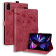 For Honor Pad X8a Cartoon Sakura Cat Embossed Leather Tablet Case(Red) - Honor by PMC TechLife | Online Shopping South Africa | PMC TechLife | Buy Now Pay Later Mobicred