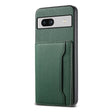 For Google Pixel 7a Calf Texture Card Bag Design Full Coverage Phone Case(Green) - Google Cases by PMC TechLife | Online Shopping South Africa | PMC TechLife | Buy Now Pay Later Mobicred